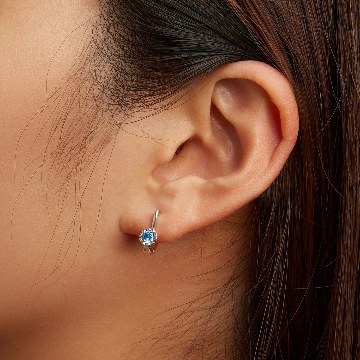 925 Sterling Silver Earrings with Oxidized Finish and Pavé Setting DestGlow