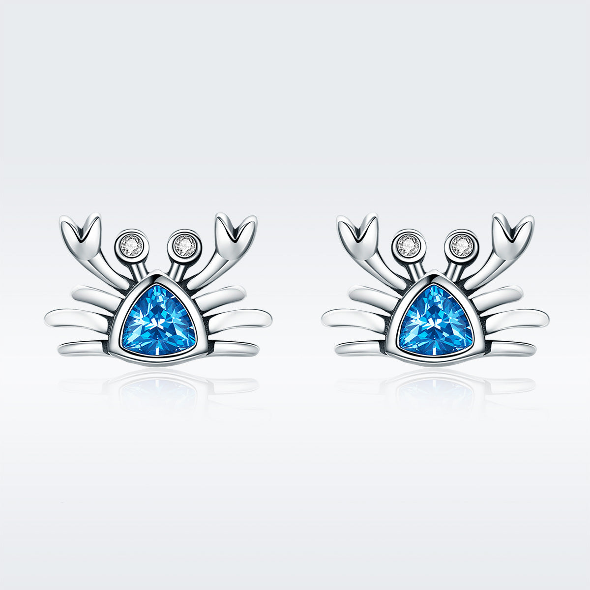 925 Sterling Silver Oxidized CZ Earrings 0.7cm x 1cm for Women DestGlow