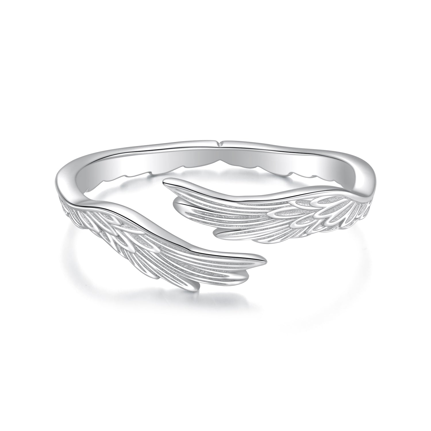 925 Sterling Silver White Gold Plated 0.2cm Ring for Women DestGlow