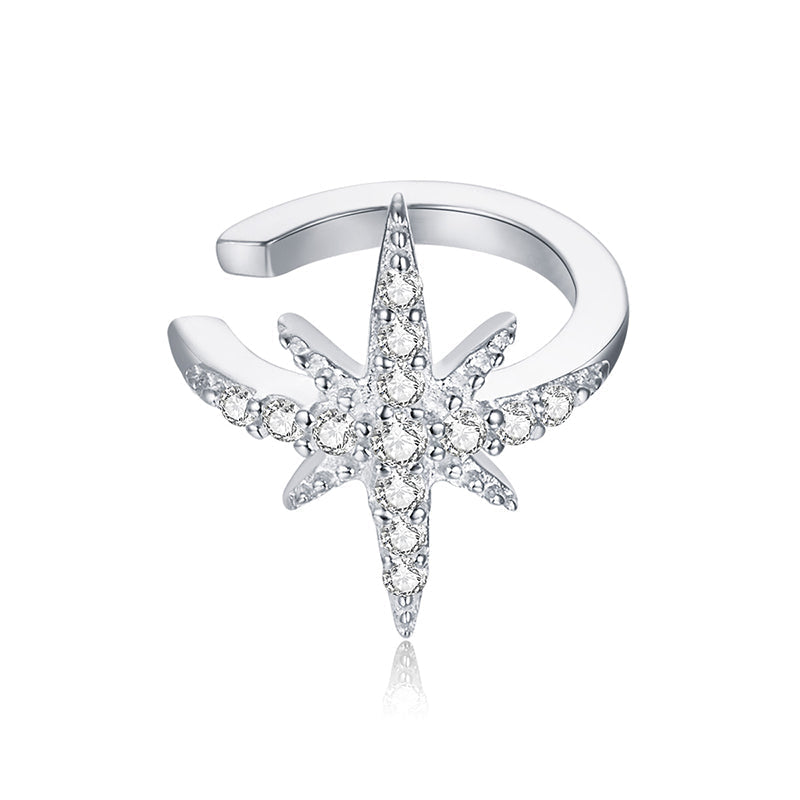 925 Sterling Silver Plated Platinum Pavé Setting CZ Earrings for Women DestGlow