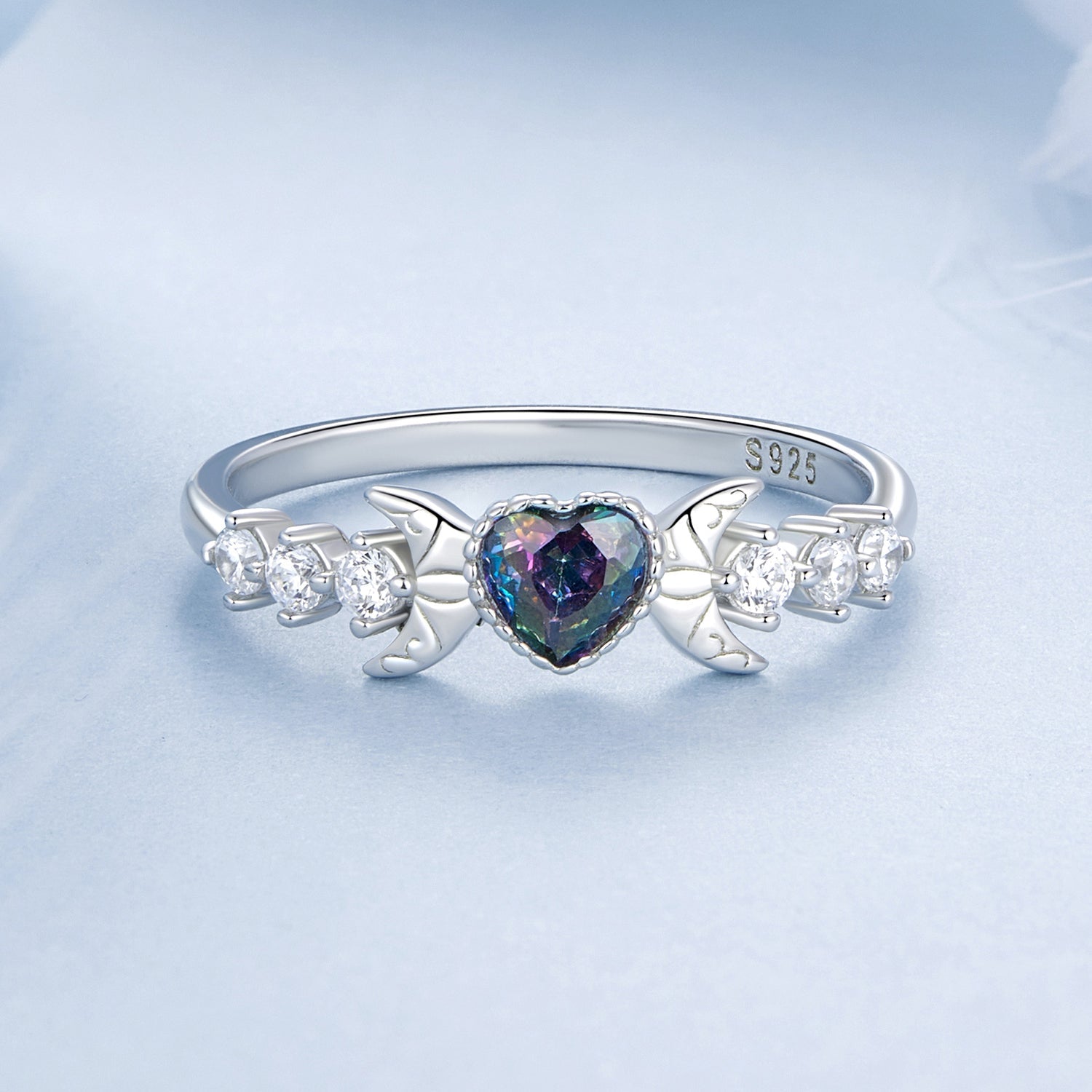 925 Sterling Silver Ring with Pavé Setting CZ, Size 7.0, Women’s Jewelry DestGlow