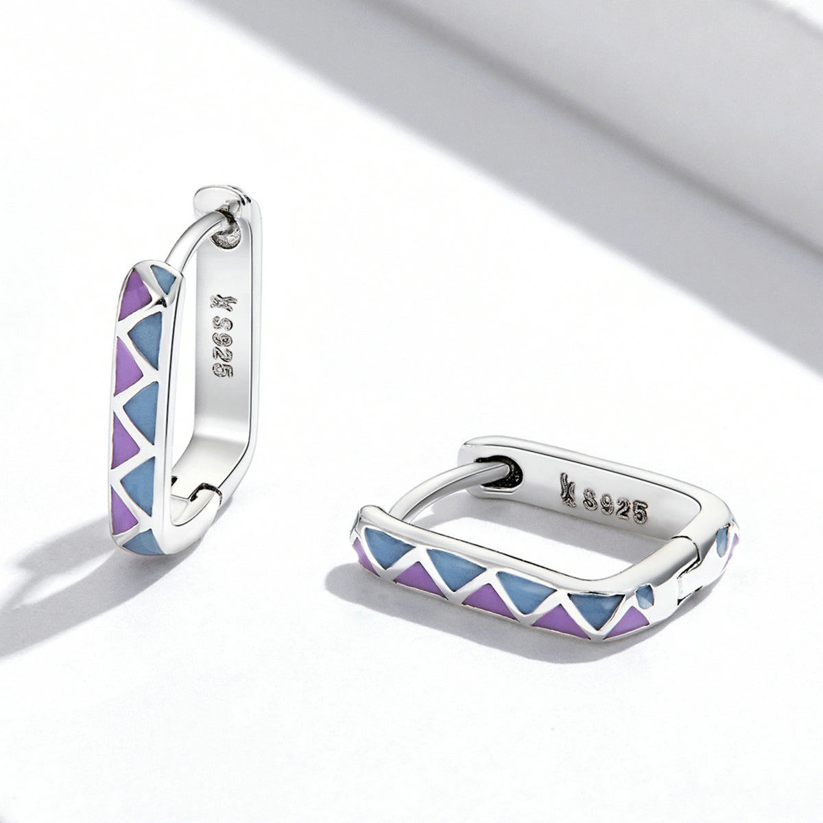 S925 Sterling Silver Enamel Oxidized Earrings for Women DestGlow