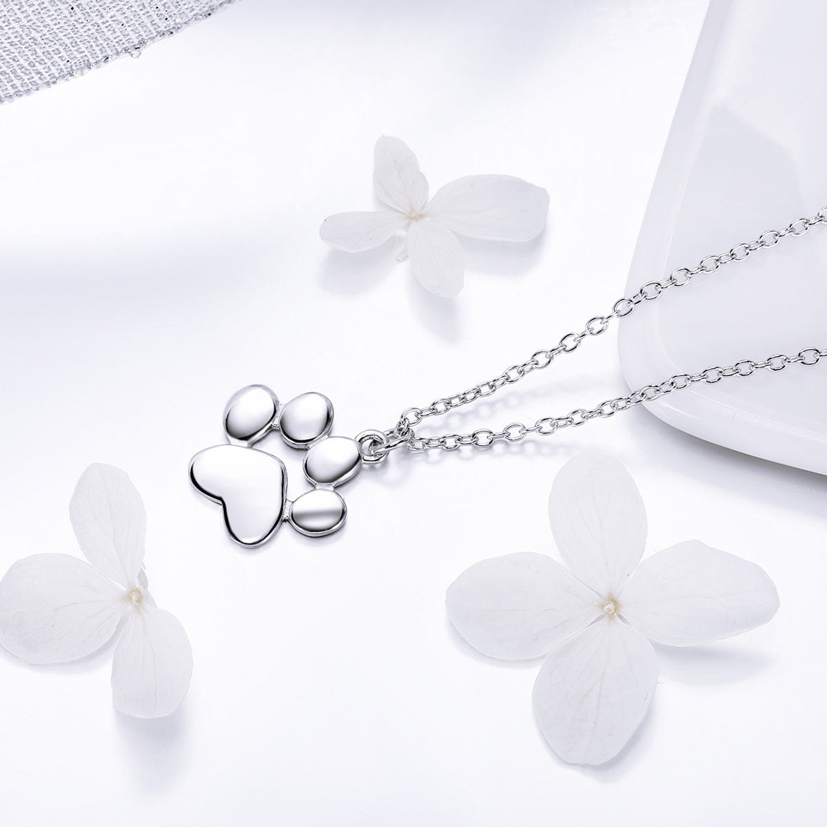 925 Sterling Silver Necklace with SCN Pendant 1.5x1.4cm for Women DestGlow
