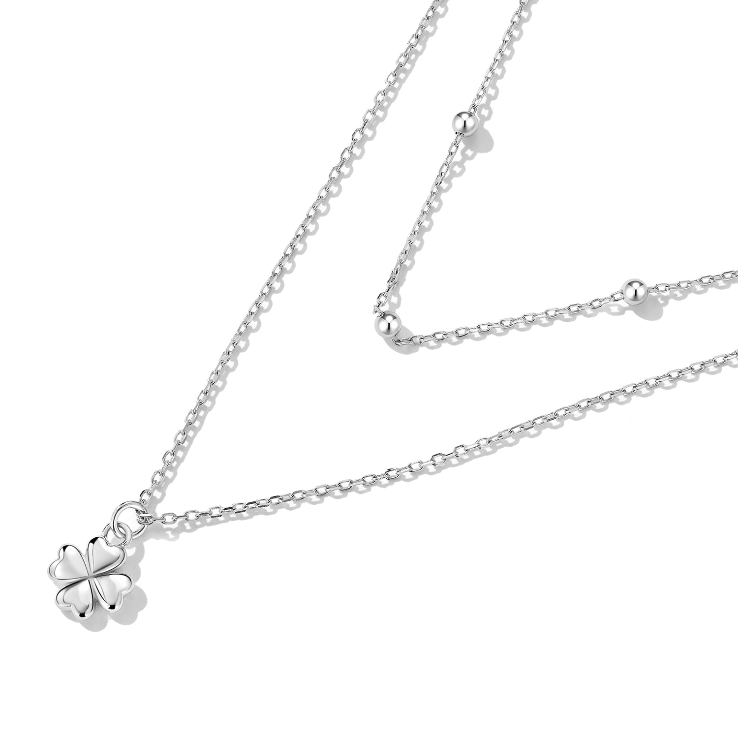 925 Sterling Silver Adjustable Necklace with Pendant for Women DestGlow