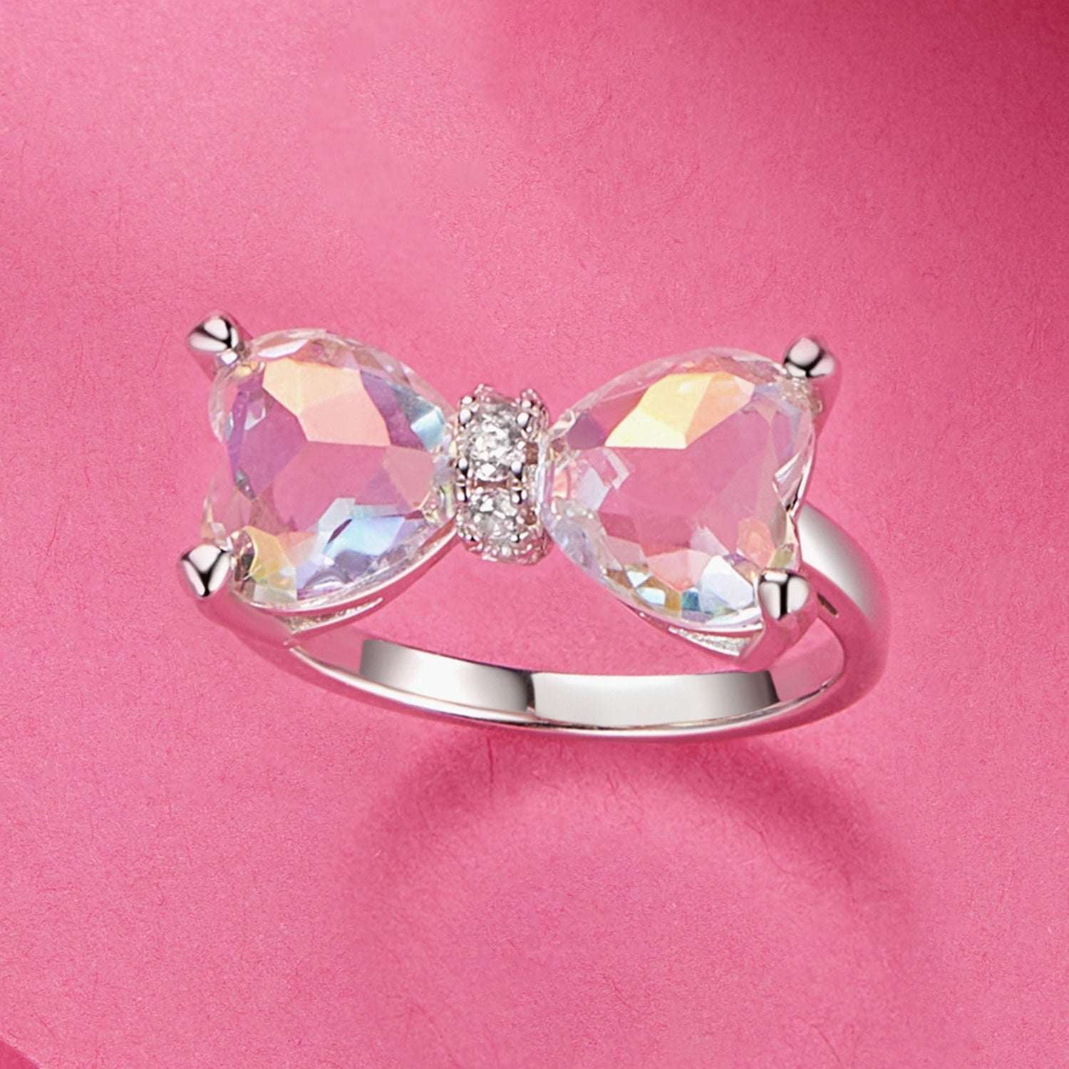 925 Sterling Silver 6.0 Size Pavé Setting CZ Ring for Women by Bids.com