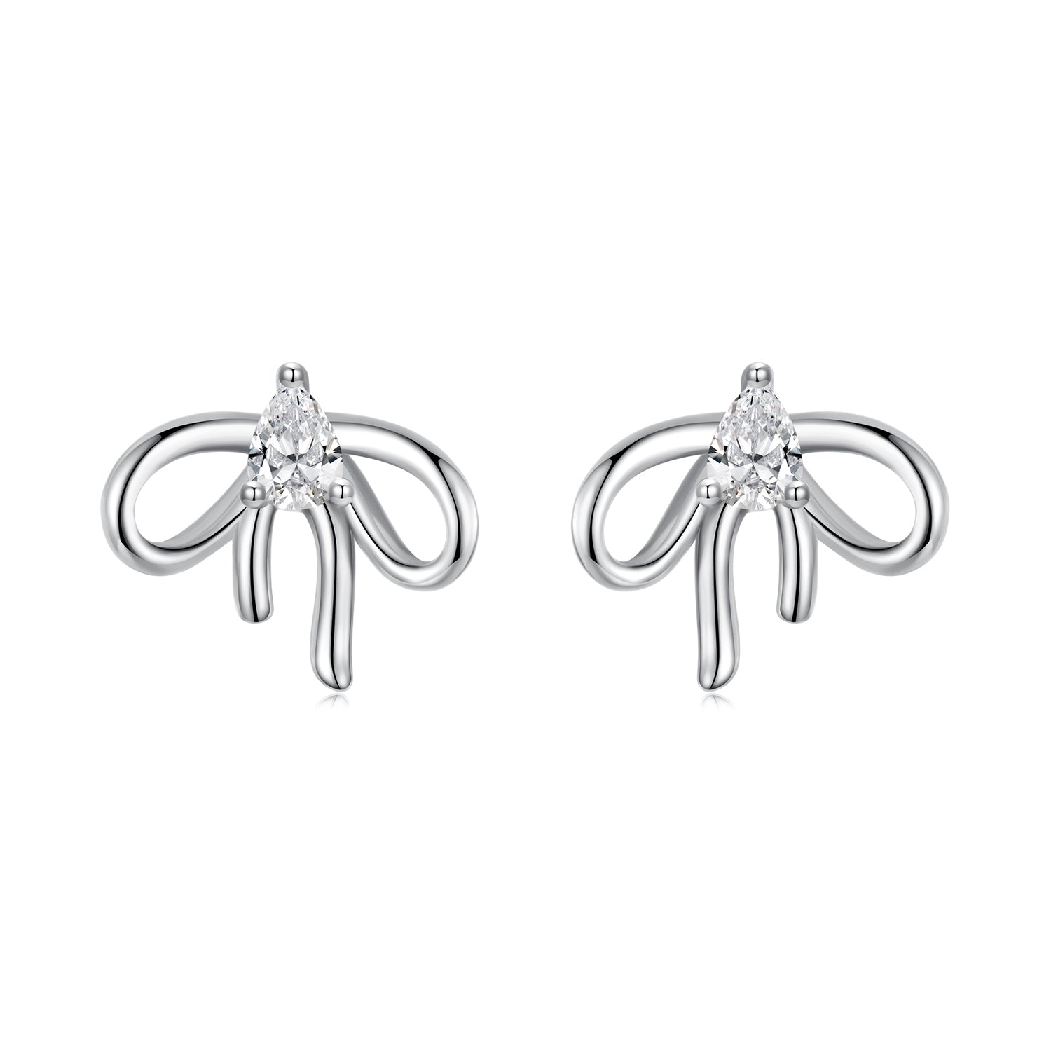 925 Sterling Silver Earrings with Pavé Setting & Oxidized Finish DestGlow