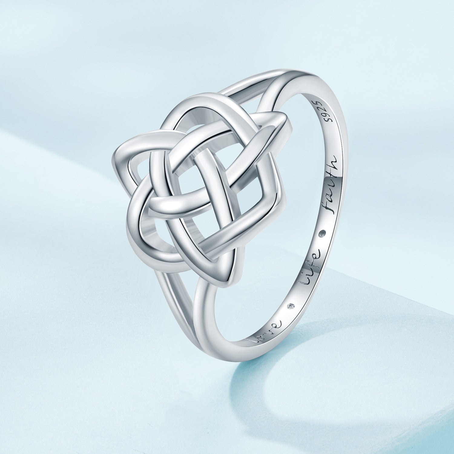 925 Sterling Silver Ring Size 6.0 with Platinum Plating by Bids.com