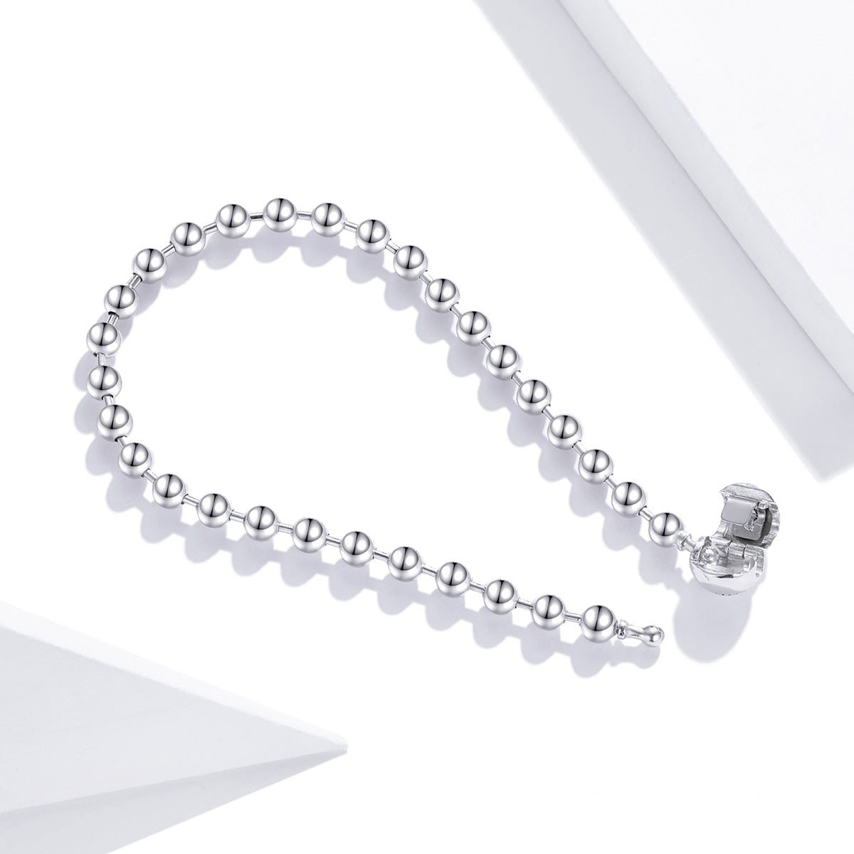 925 Sterling Silver Bracelet 17cm Oxidized & Platinum Plated for Women DestGlow