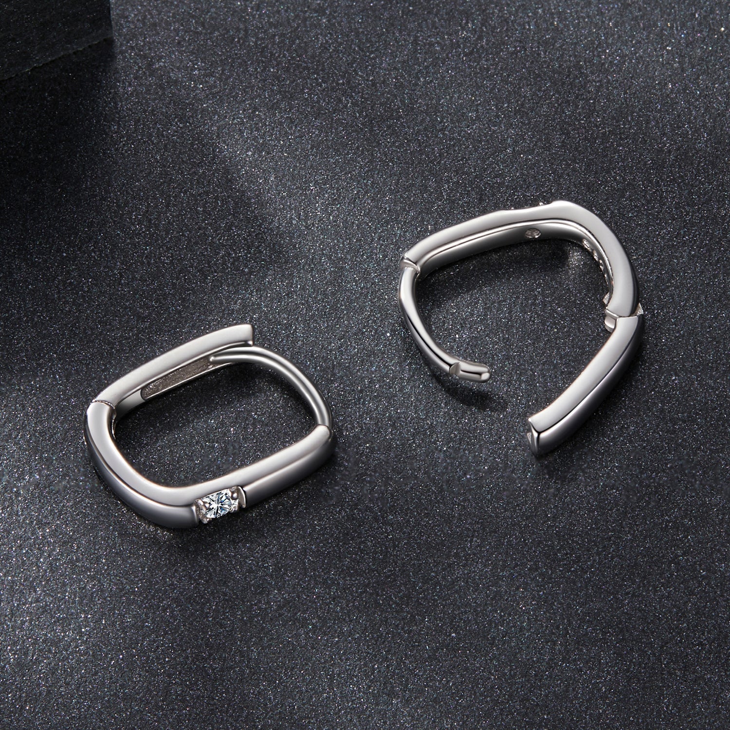 925 Sterling Silver Moissanite 0.16 ct Stud Earrings for Women DestGlow