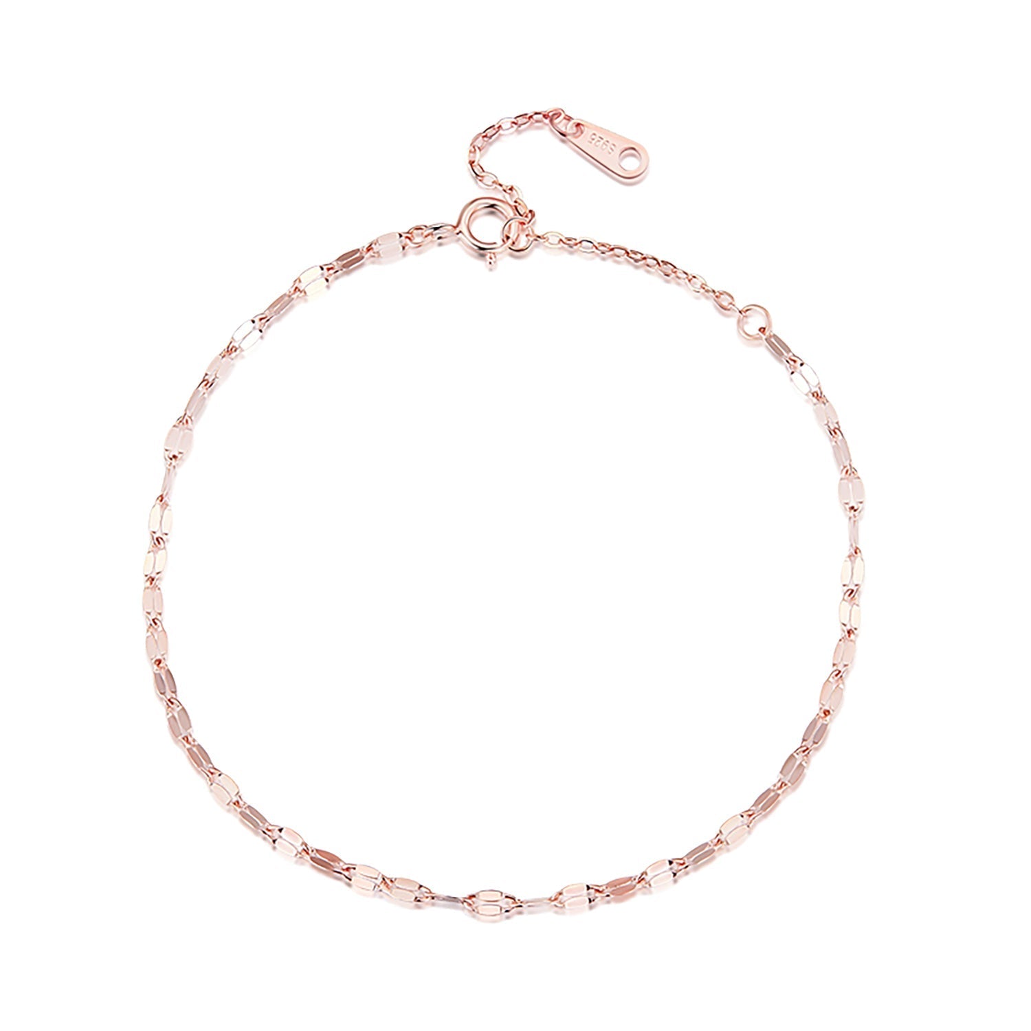 925 Sterling Silver Adjustable Rose Gold Bracelet for Women DestGlow