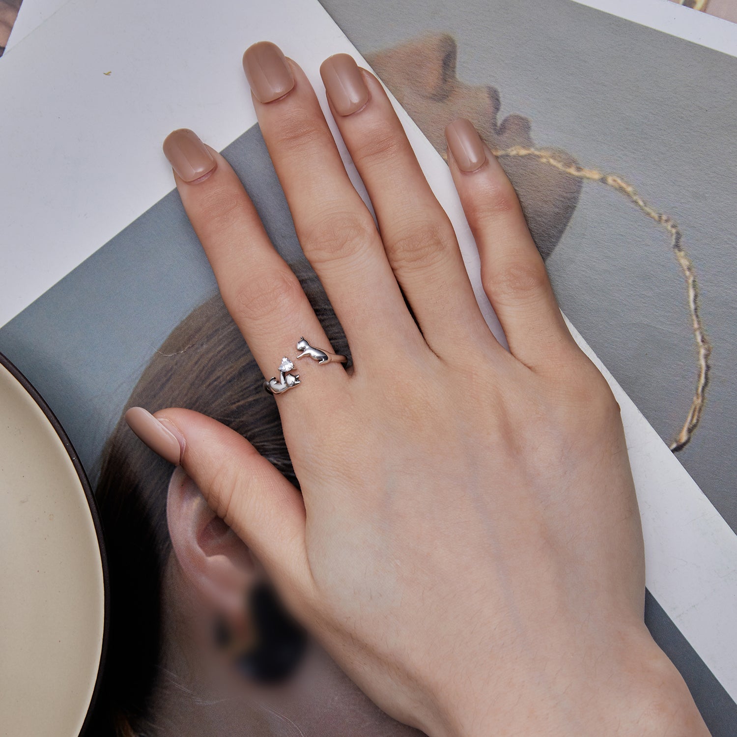 925 Sterling Silver 3mm Pavé Setting CZ Ring DestGlow