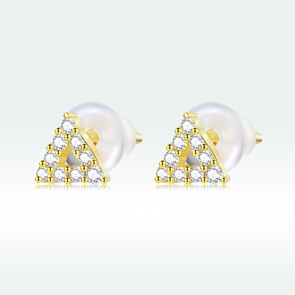 925 Sterling Silver & Plated Gold CZ Earrings for Women DestGlow