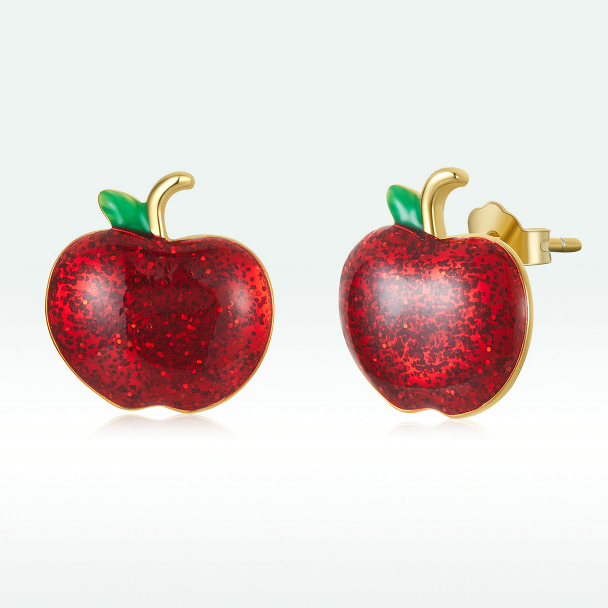925 Sterling Silver Enamel Plated Gold Earrings DestGlow