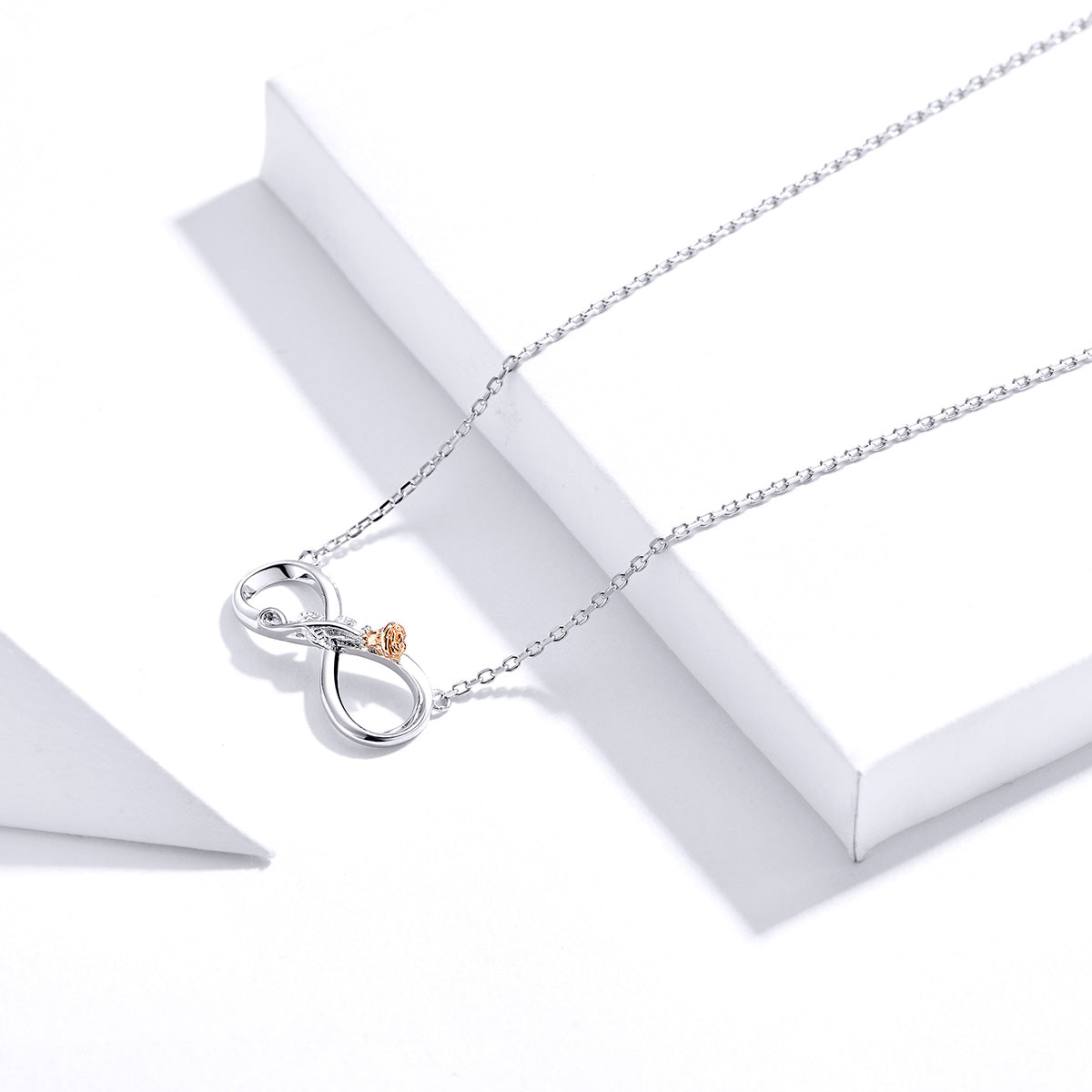 925 Sterling Silver Necklace 40-45cm for Women DestGlow