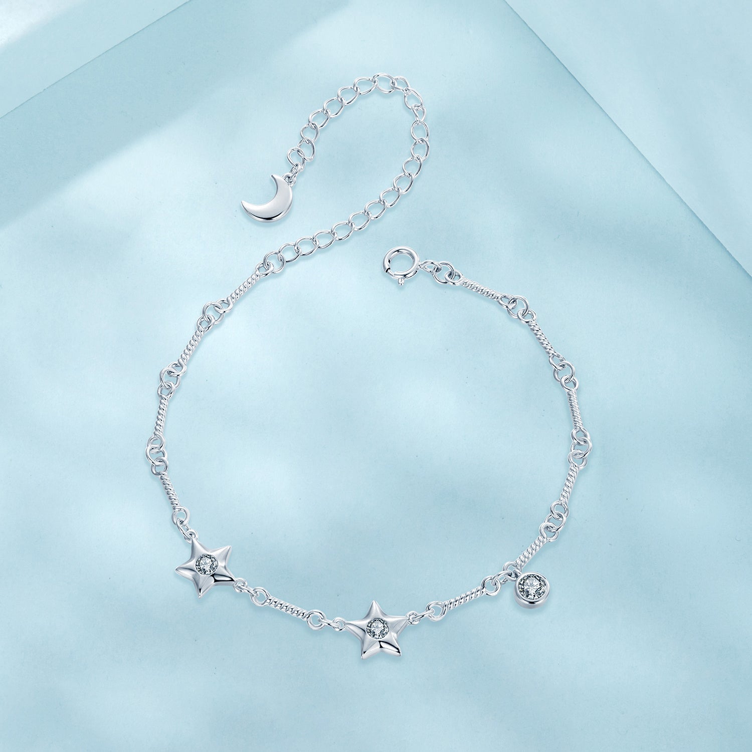 925 Sterling Silver White Gold Plated CZ Bracelet for Women DestGlow