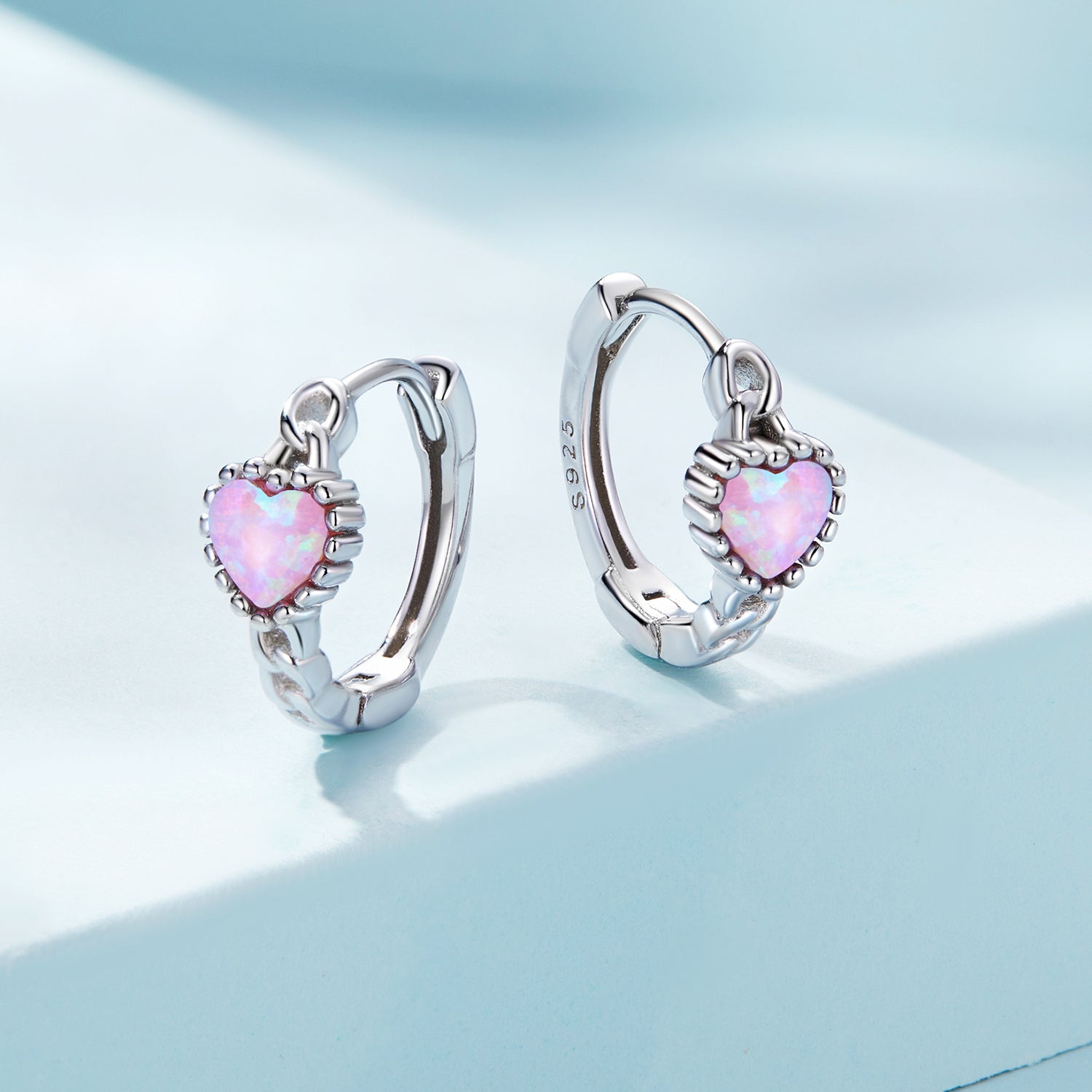 925 Sterling Silver Translucent Opal Earrings for Women DestGlow