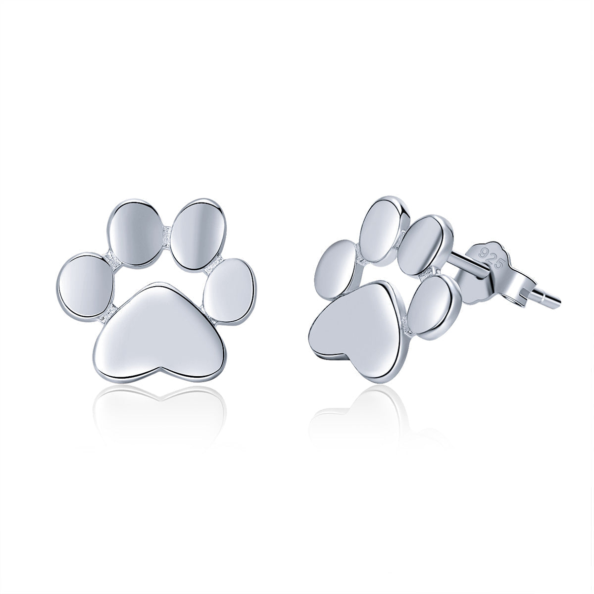 925 Sterling Silver Platinum Plated Earrings for Women DestGlow