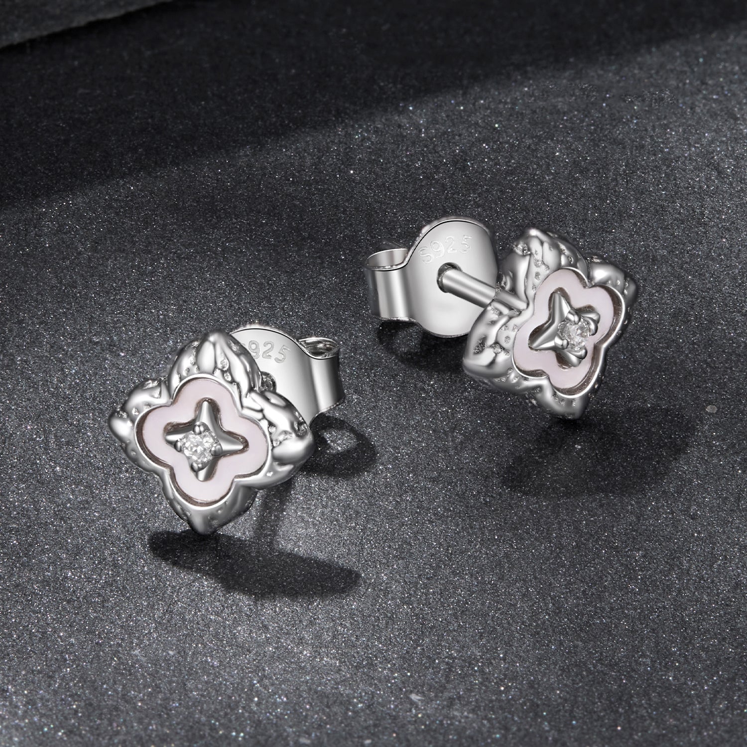 925 Sterling Silver Moissanite 0.8cm Earrings for Women DestGlow