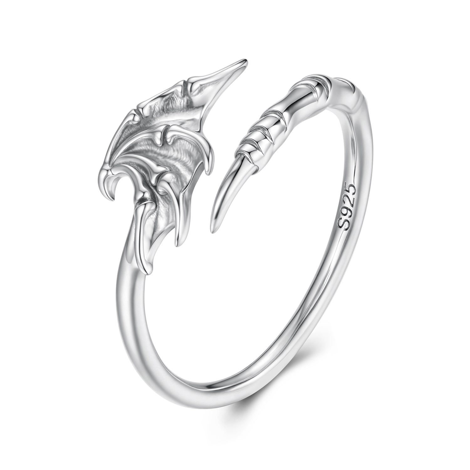 925 Sterling Silver Oxidized Silver 0.7cm Swing Rings for Women DestGlow