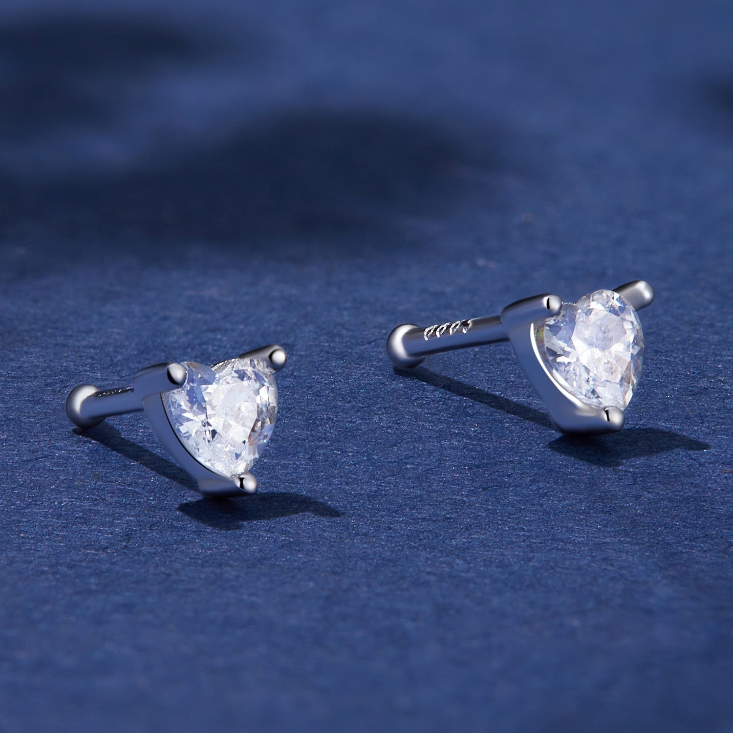 999 Platinum Plated S925 Silver Pavé Setting Earrings for Women DestGlow
