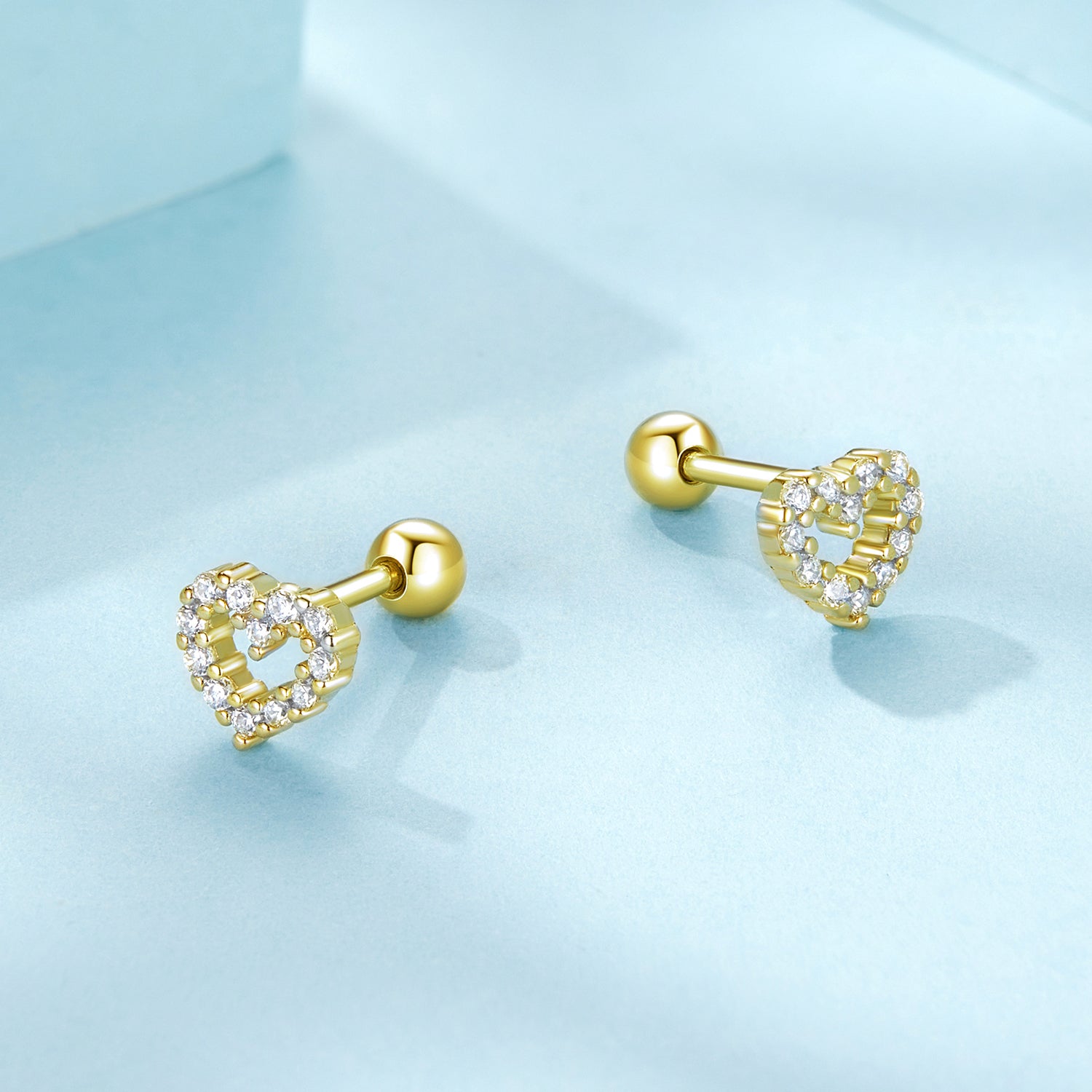 925 Sterling Silver White Gold Plated Earrings with CZ for Women DestGlow
