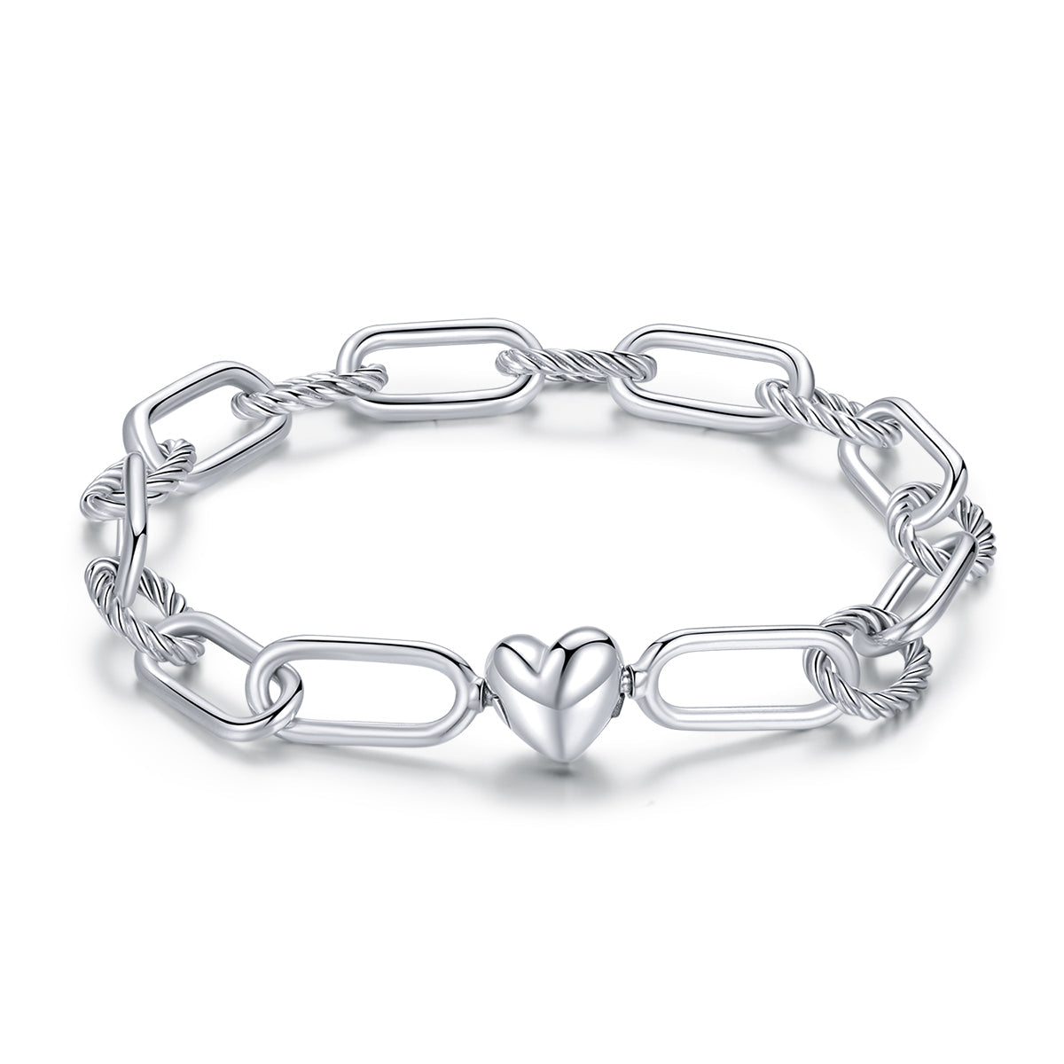 925 Sterling Silver Oxidized Bracelet 17cm for Women DestGlow
