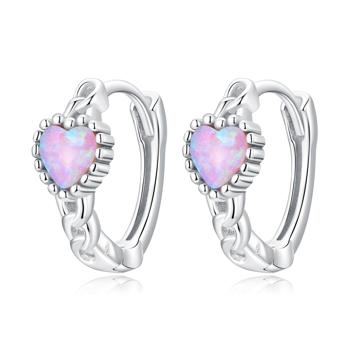 925 Sterling Silver Translucent Opal Earrings for Women DestGlow