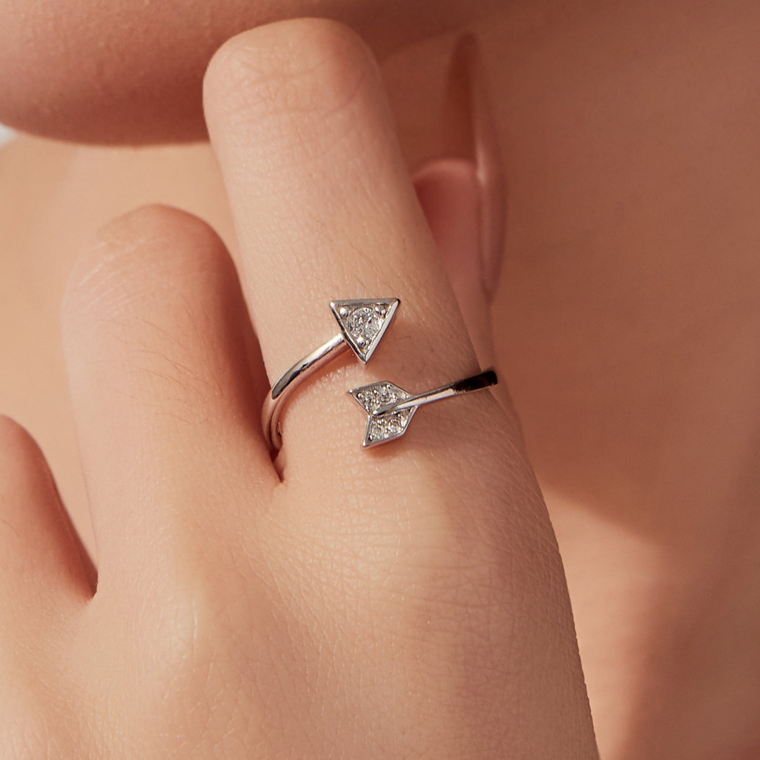 925 Sterling Silver White Gold Plated Pavé CZ Rings for Women DestGlow