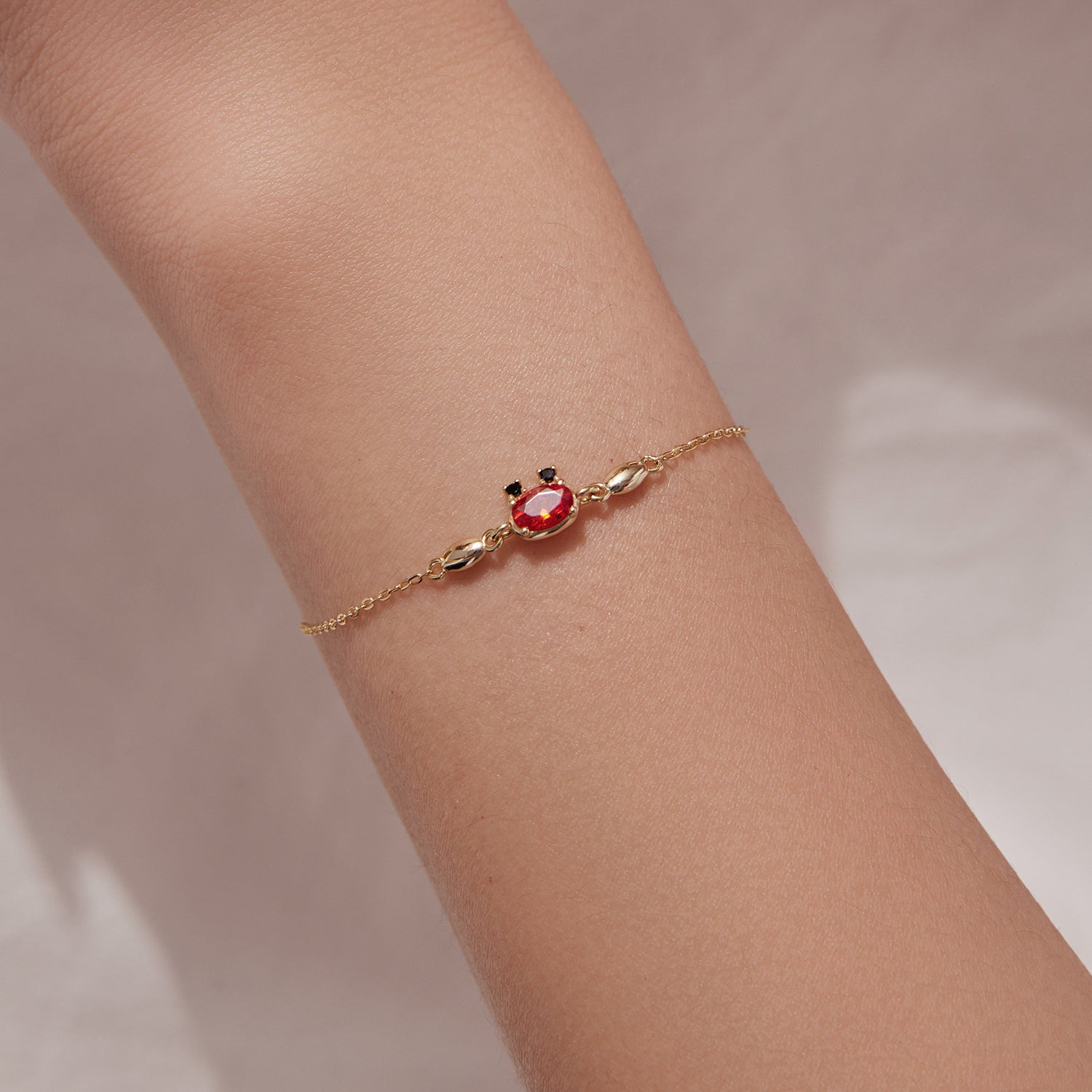 925 Sterling Silver Gold Plated CZ Bracelet 15+6cm for Women DestGlow