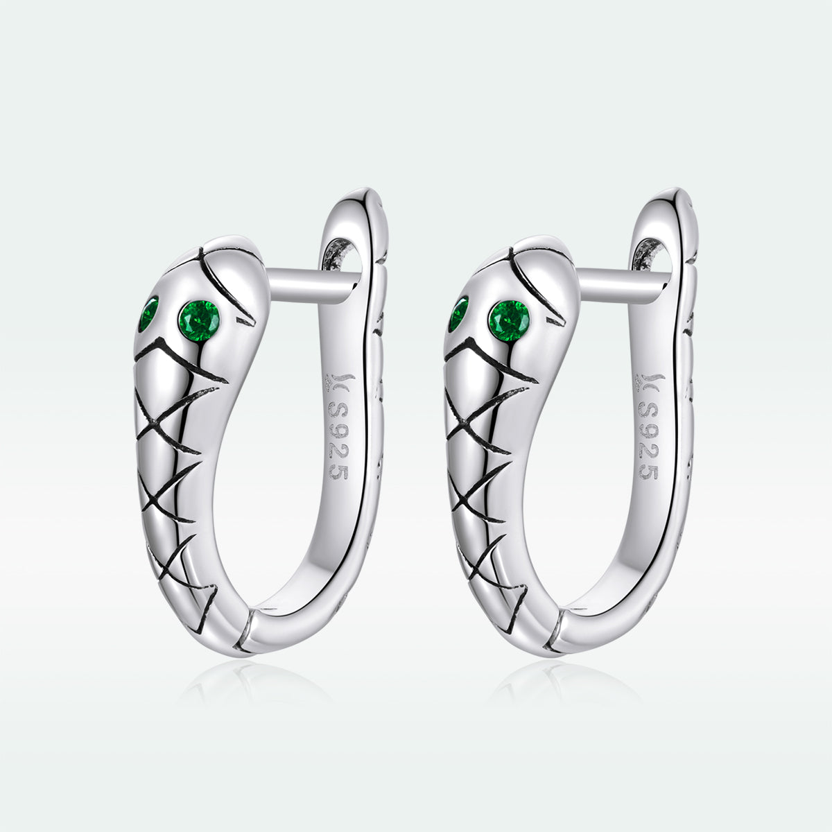 925 Sterling Silver Plated Platinum CZ Earrings for Women DestGlow