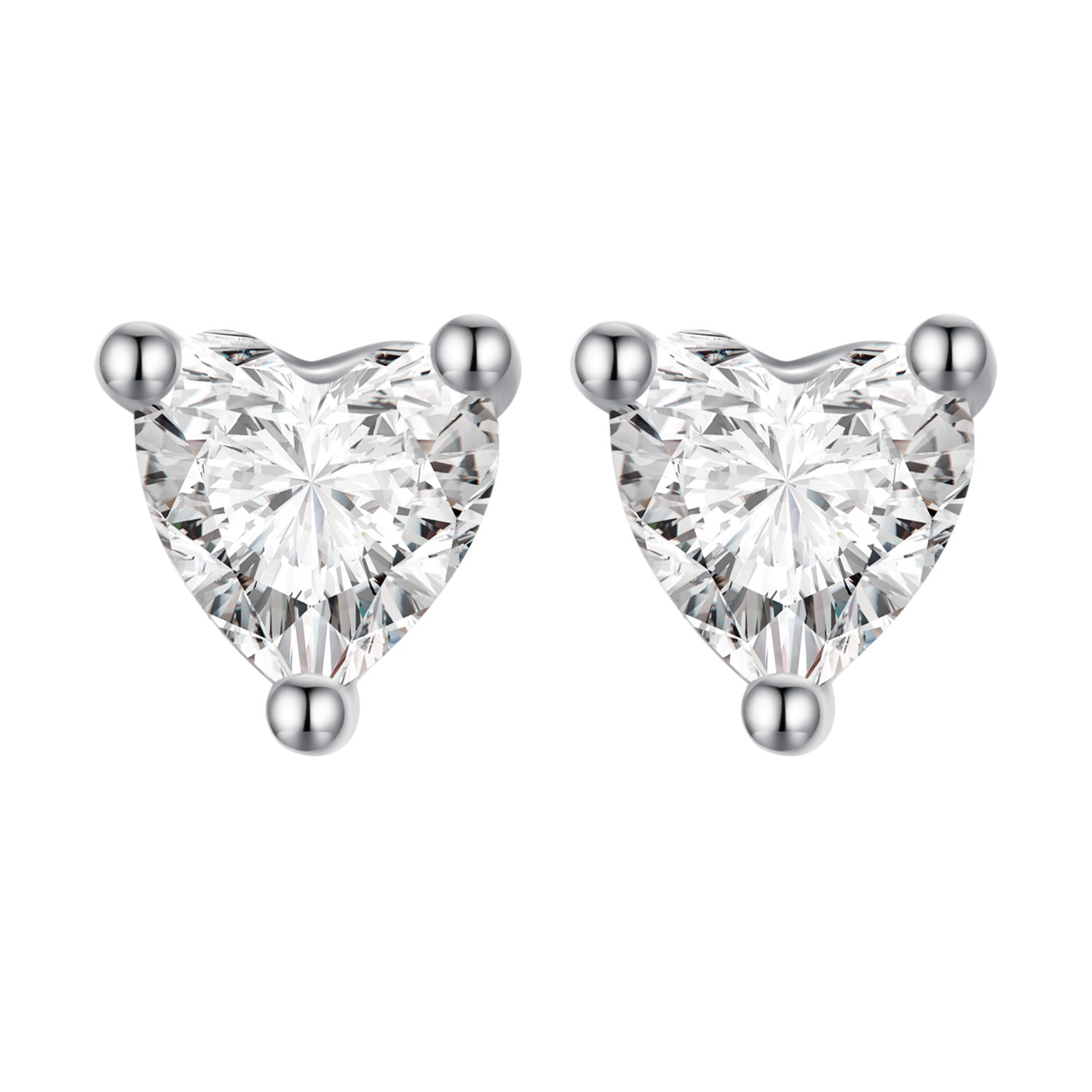 999 Platinum Plated S925 Silver Pavé Setting Earrings for Women DestGlow