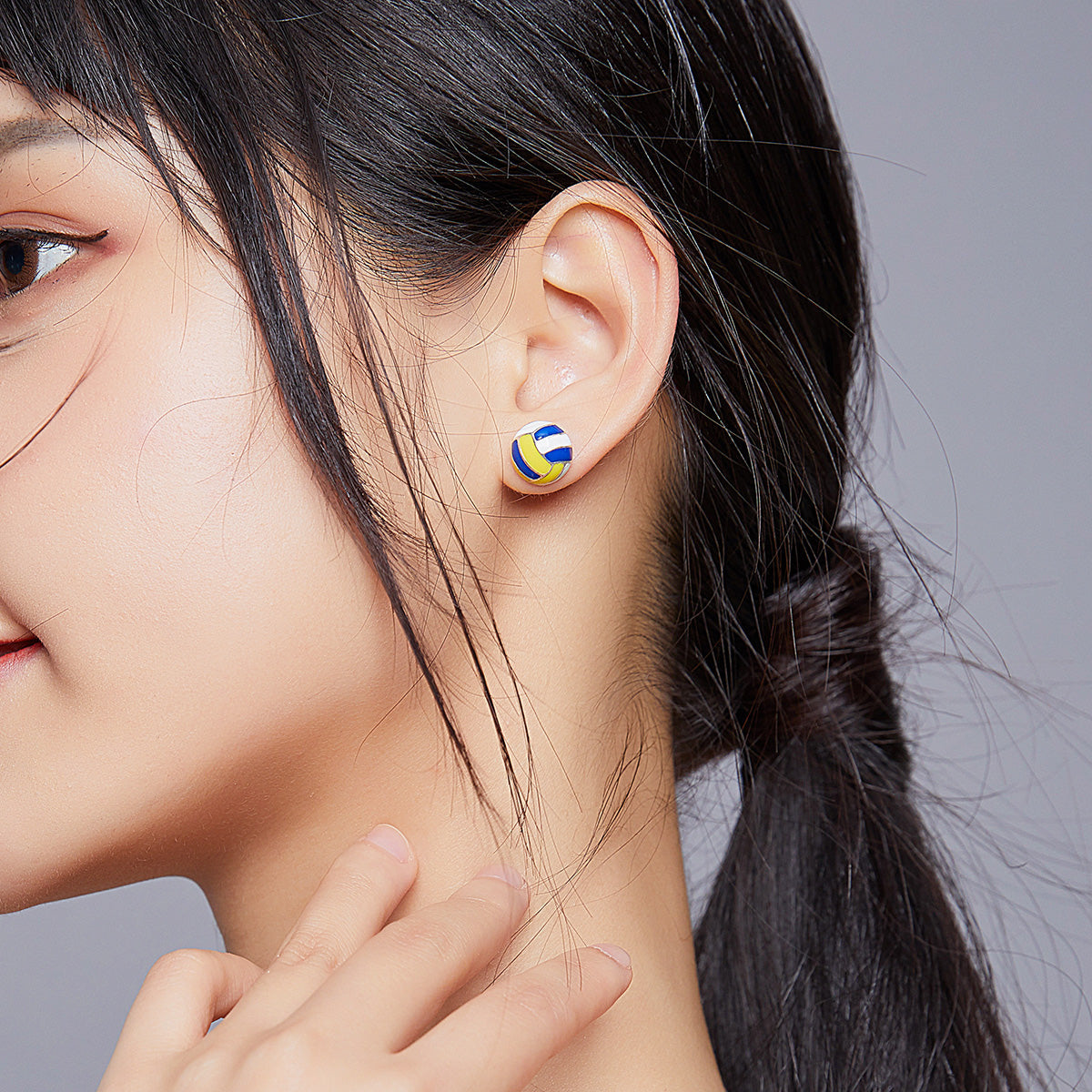 925 Sterling Silver Oxidized Enamel Earrings for Women DestGlow