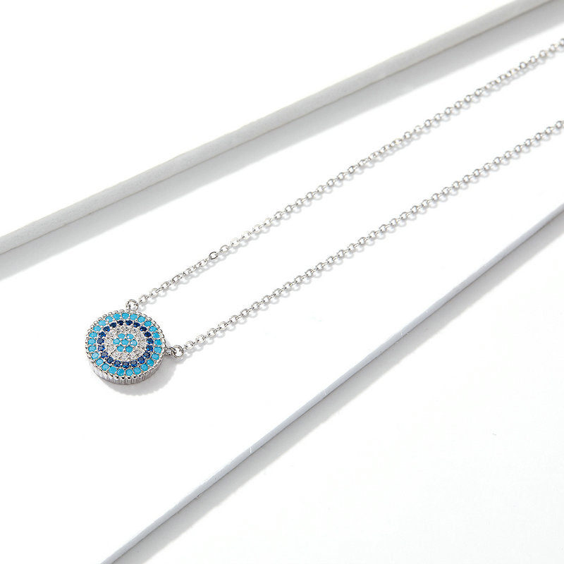 925 Sterling Silver Necklace 40+5cm Pendant 1.2*1.2cm for Women DestGlow