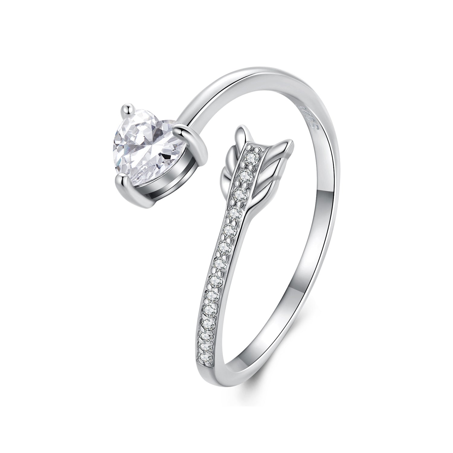 925 Sterling Silver Oxidized Pavé Setting CZ Ring DestGlow