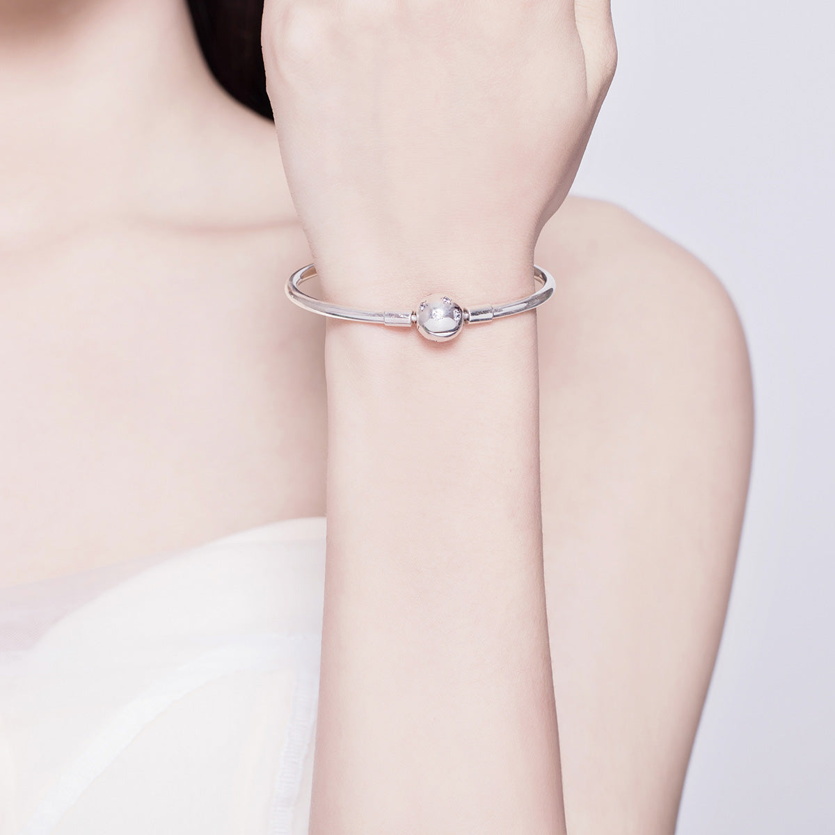 925 Sterling Silver Adjustable Bracelet Style Nan Size 17cm for Men DestGlow
