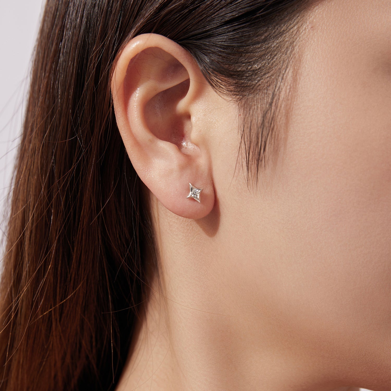 925 Sterling Silver Moissanite Earrings 0.8cm for Women DestGlow