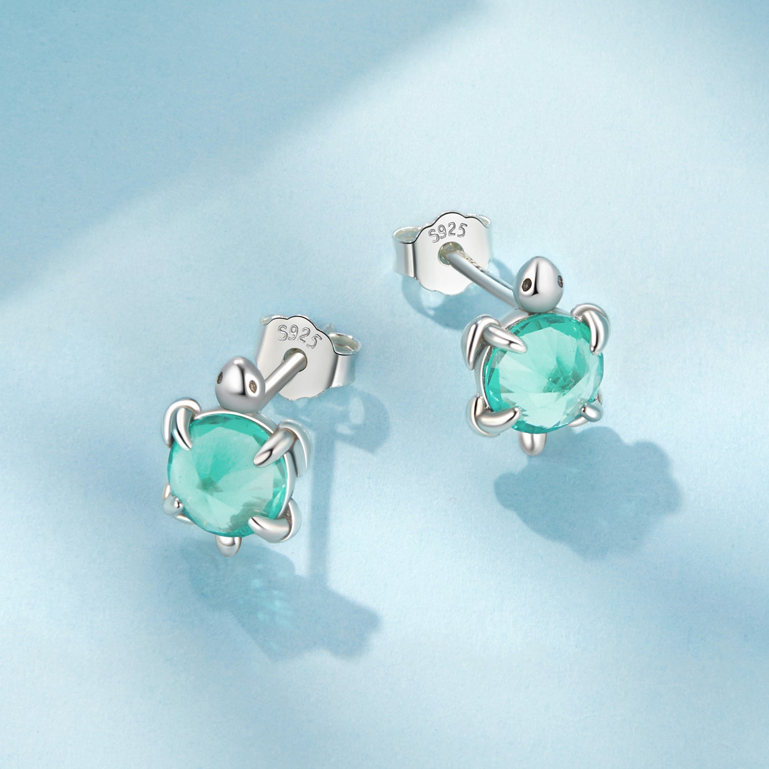 925 Sterling Silver Earrings with Transparent Glass and Oxidized Finish for Women DestGlow