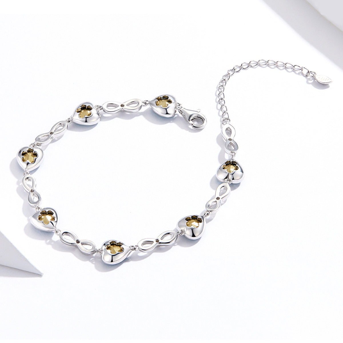 925 Sterling Silver Adjustable Bracelet for Women DestGlow