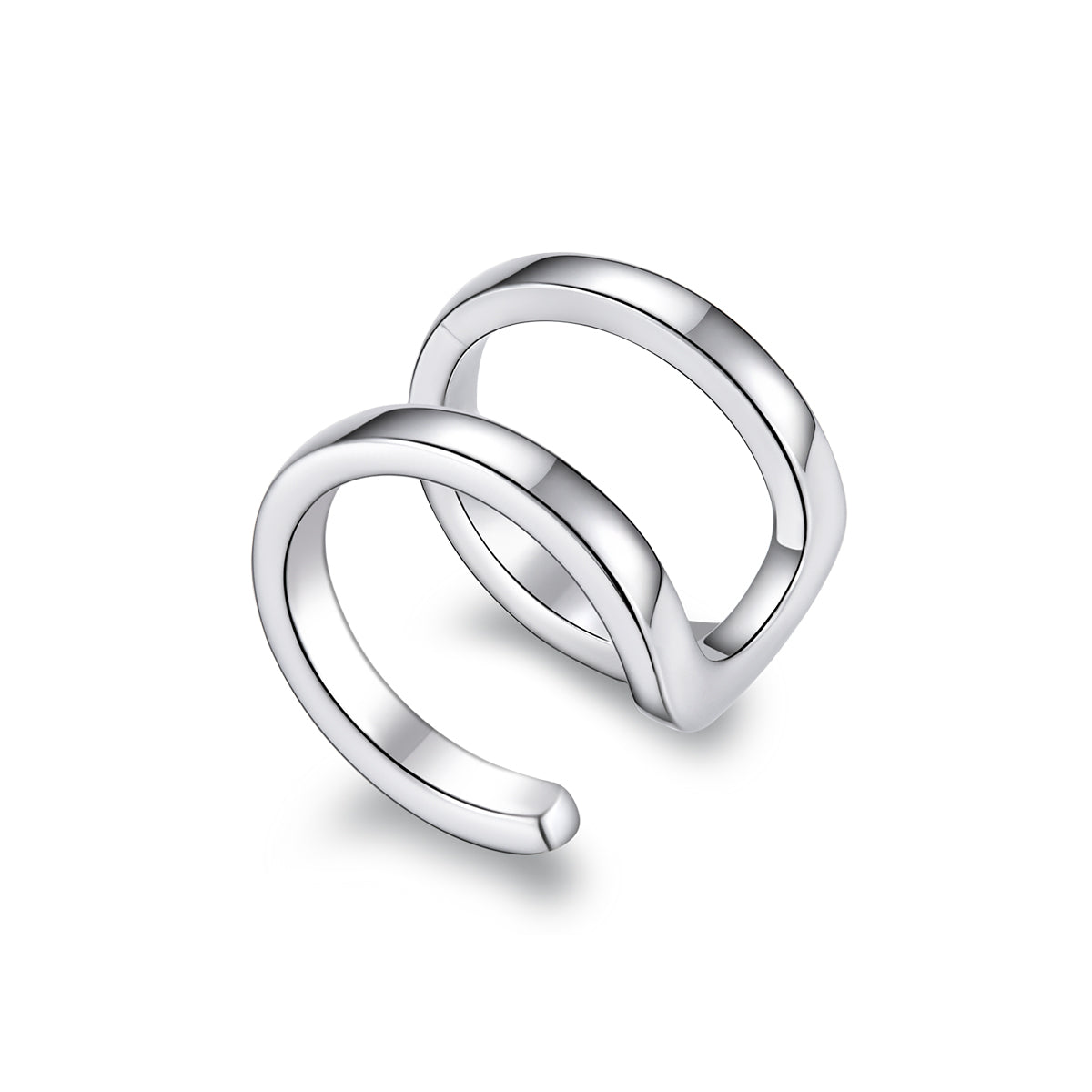 925 Sterling Silver Earrings 1.2*0.8cm with Platinum Plating for Women DestGlow
