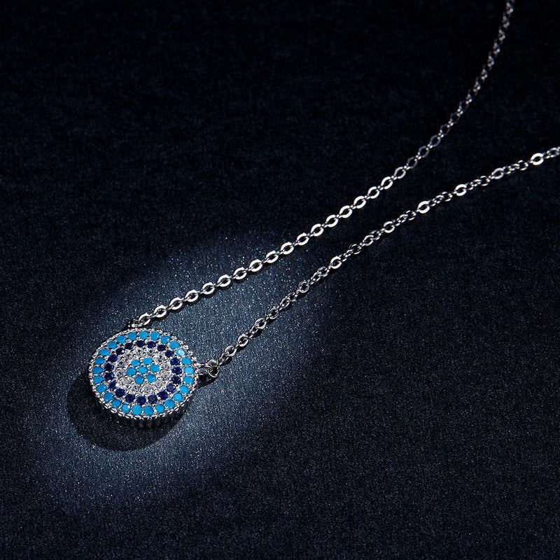 925 Sterling Silver Necklace 40+5cm Pendant 1.2*1.2cm for Women DestGlow