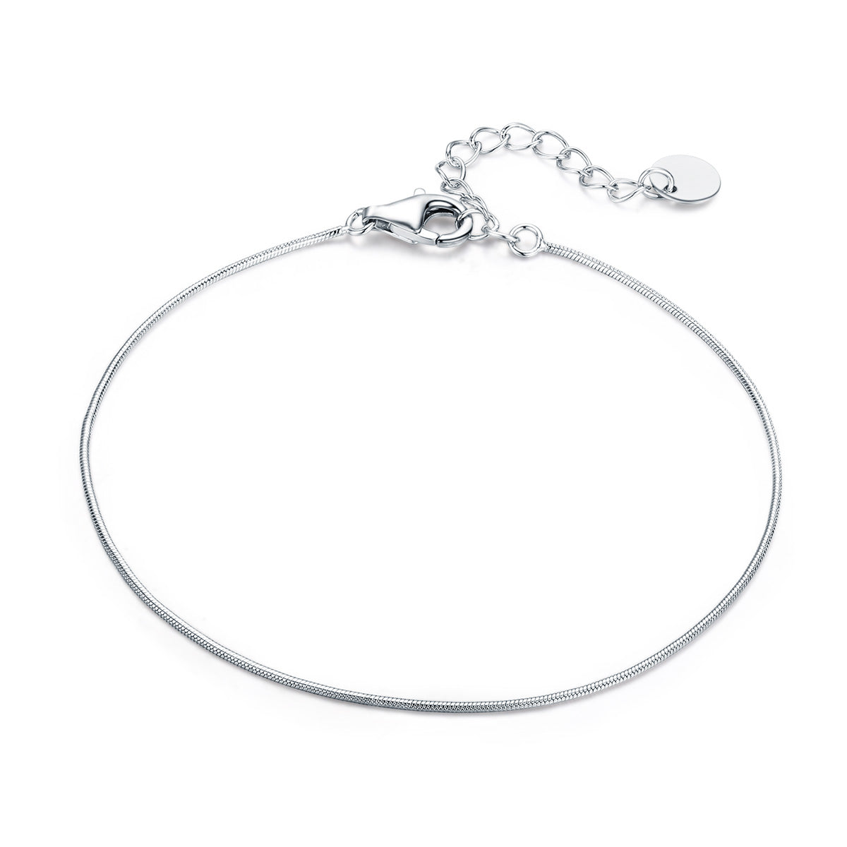 925 Sterling Silver Adjustable Platinum Plated Bracelet for Women DestGlow
