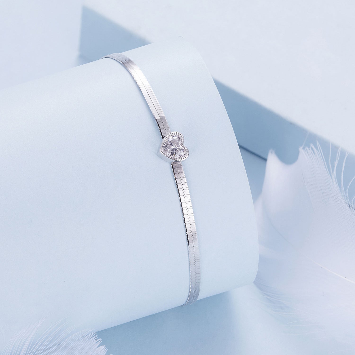 925 Sterling Silver Pavé CZ Bracelet for Women DestGlow