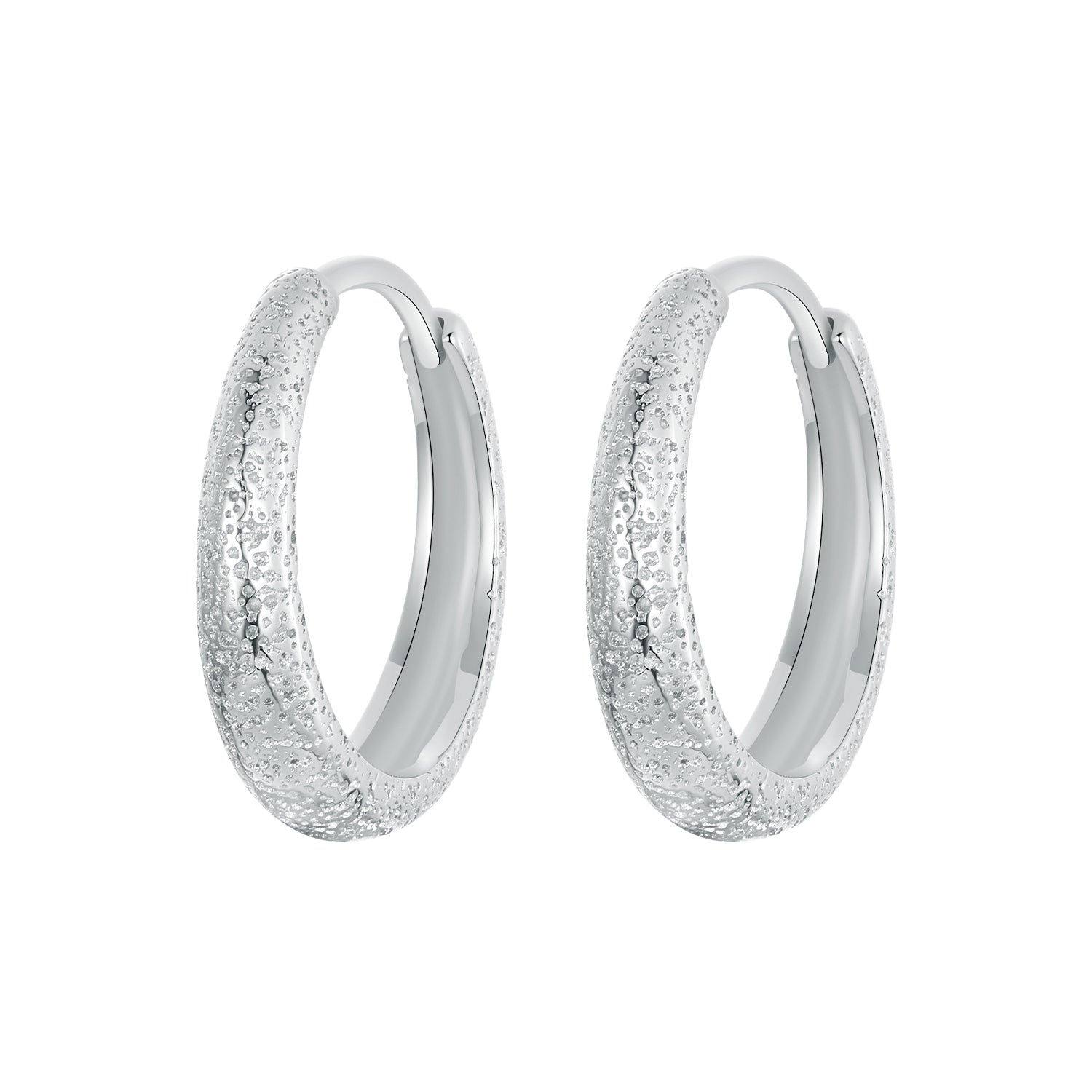 925 Sterling Silver Earrings 16*3mm with Platinum Plating for Women DestGlow