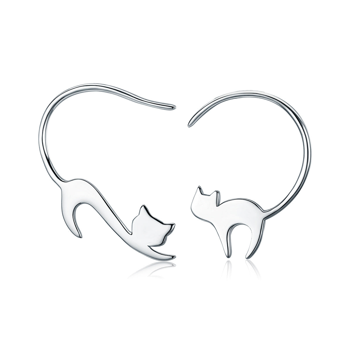 925 Sterling Silver Earrings for Women - 3*2.5cm, Platinum Plated DestGlow