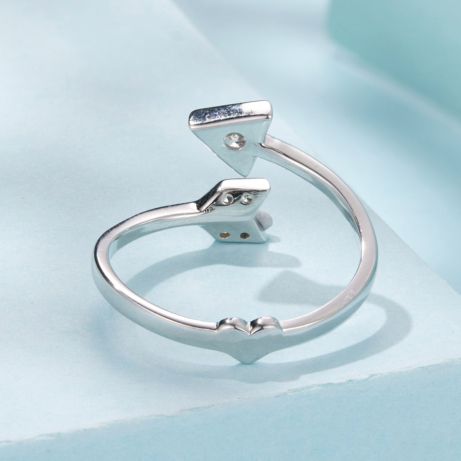 925 Sterling Silver White Gold Plated Pavé CZ Rings for Women DestGlow