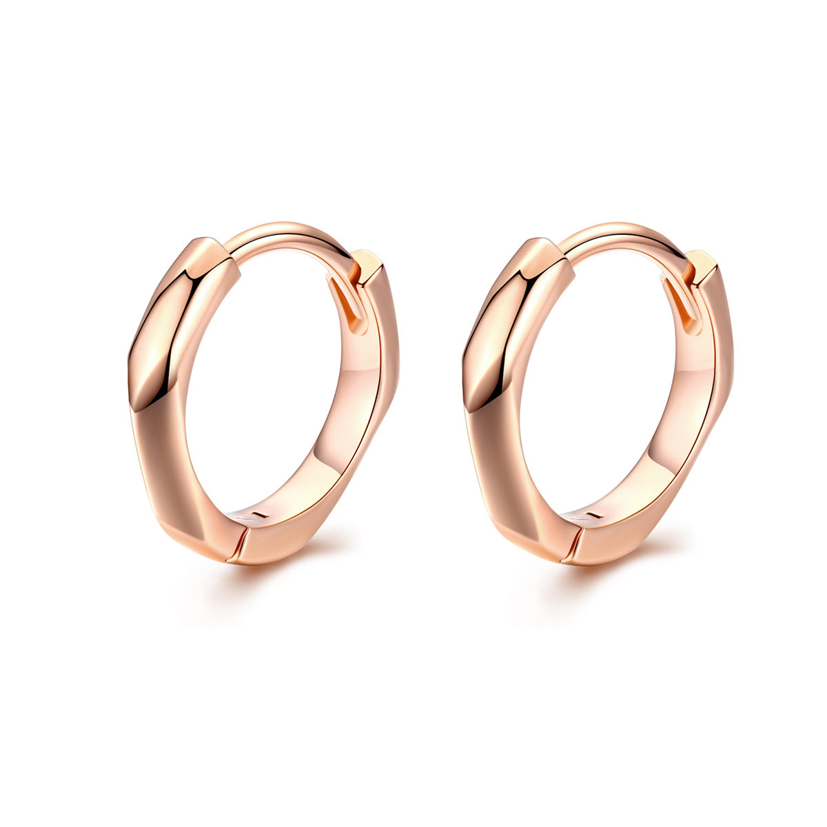 S925 Sterling Silver Plated Rose Gold Earrings DestGlow