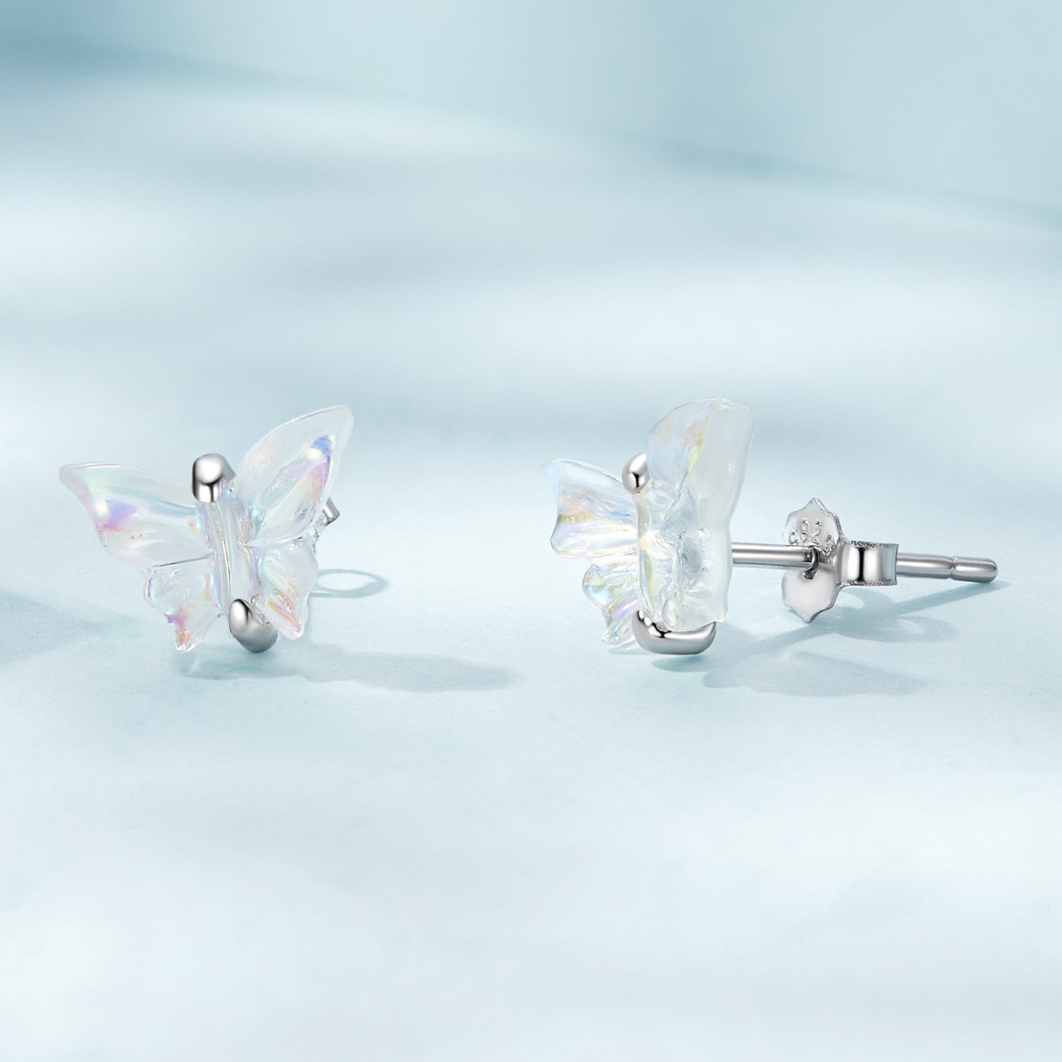 925 Sterling Silver Earrings with Resin and Oxidized Silver for Women DestGlow