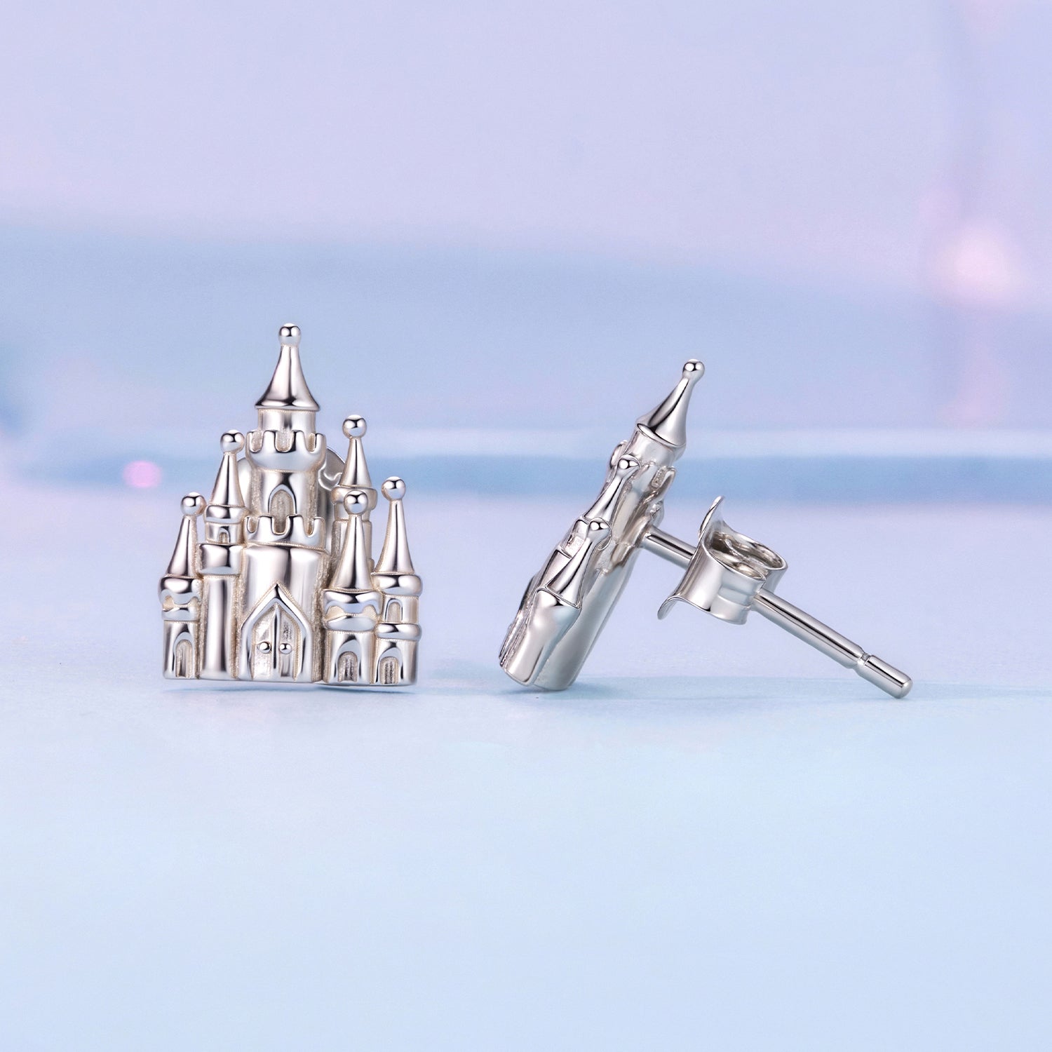 925 Sterling Silver Plated White Gold Earrings for Women, Size 1.3*1.0cm DestGlow
