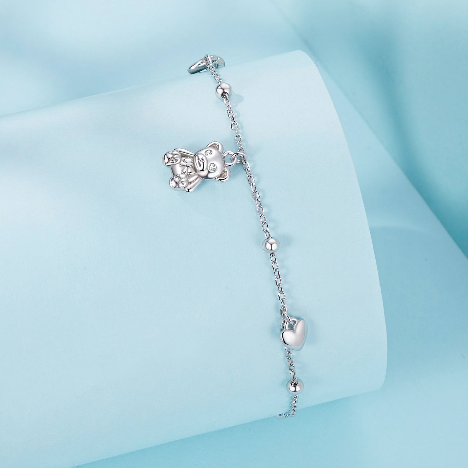 925 Sterling Silver Bracelet with Pavé Setting CZ, 150+60mm Length for Women DestGlow