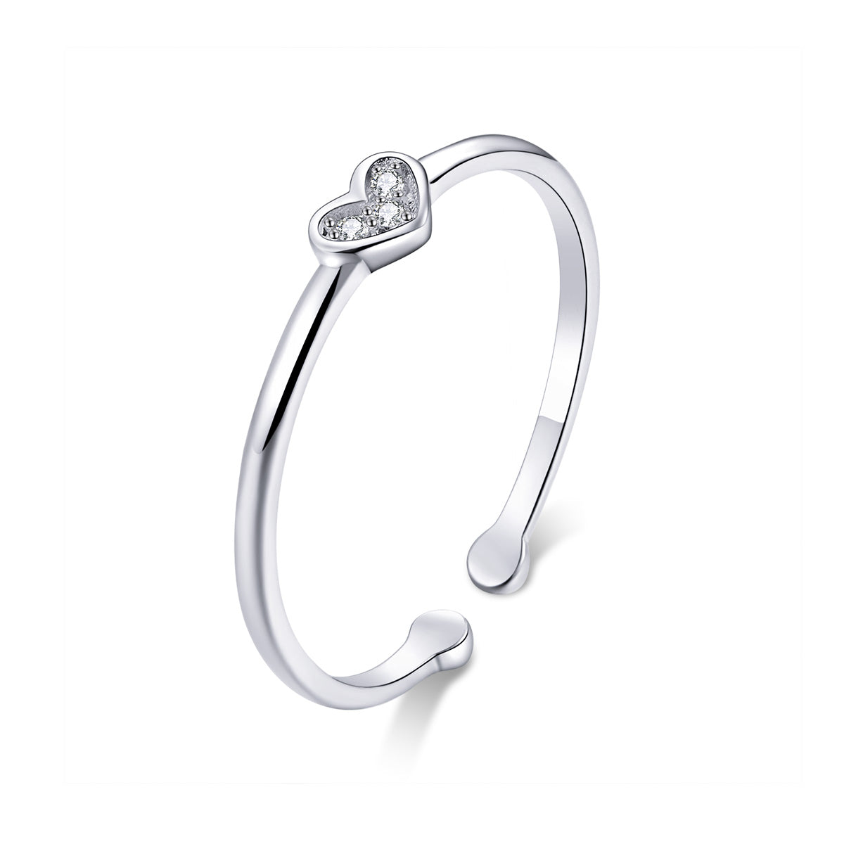 925 Sterling Silver Plated Platinum Pavé Setting CZ Ring DestGlow